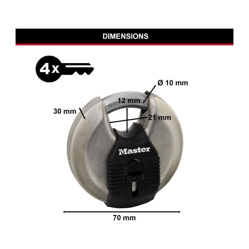 Set of 2 M40EURT - Robust - Stainless steel - External Installation -