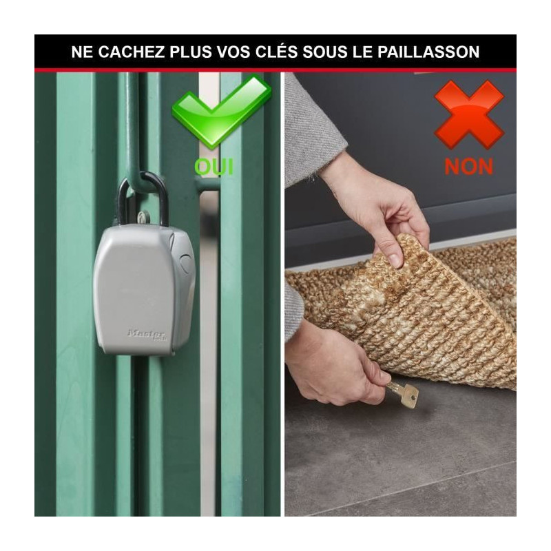 MASTER LOCK Secure key box - L format - Enhanced security - Mini chest