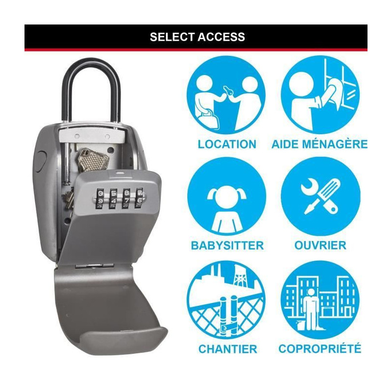 MASTER LOCK Secure key box - L format - Enhanced security - Mini chest