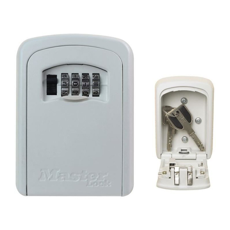 Master Lock Secure Key Box - M - White Format - Key Chest - Secure sto