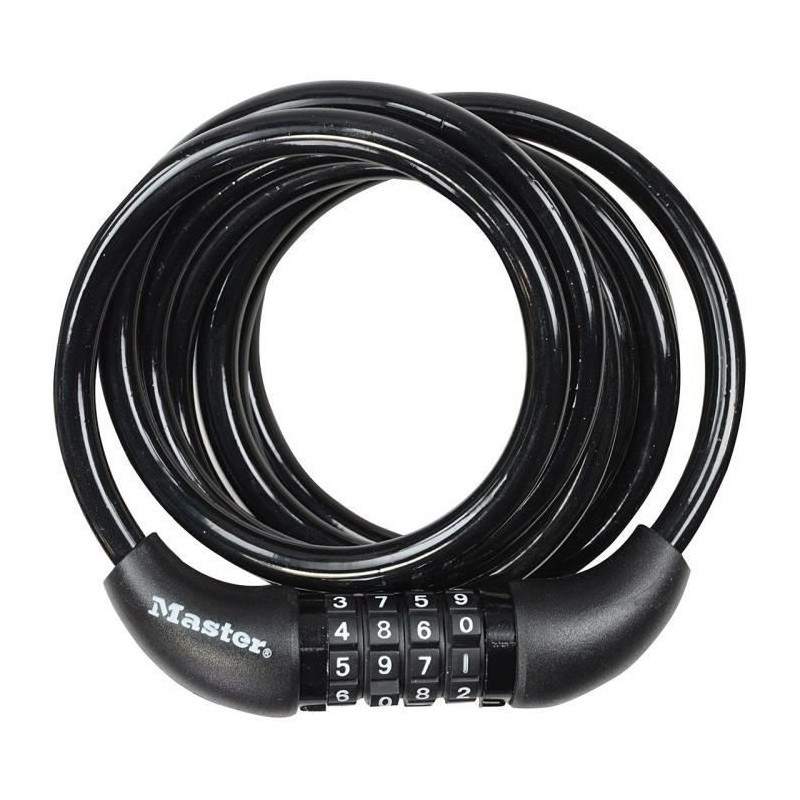 Bicycle Lock - MASTER LOCK - 8221EURDPRO - 1.8m twisted cable - Progra