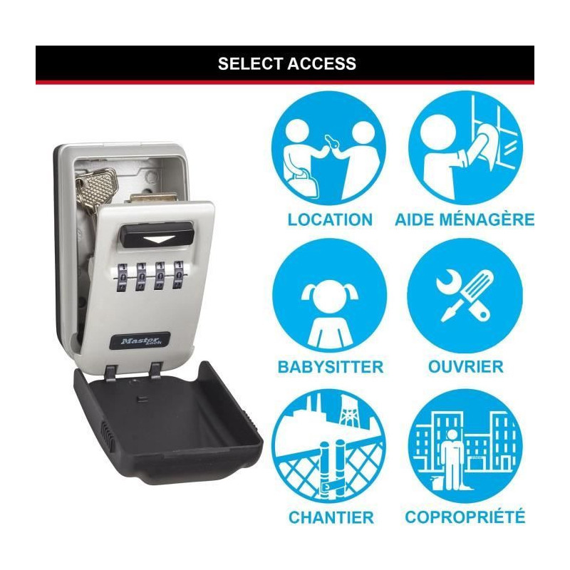 MASTER LOCK Secure Key Box - M Format - Backlit Combination - Secure S