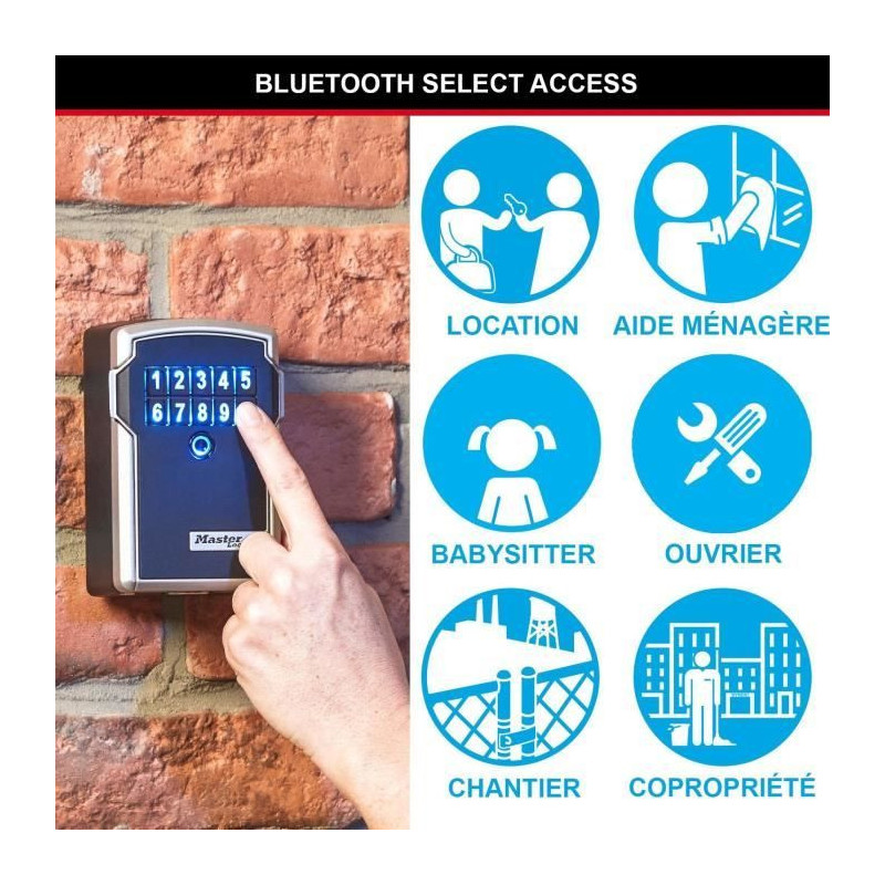 MASTER LOCK Secure Bluetooth Keybox - L Format - Connected Keybox