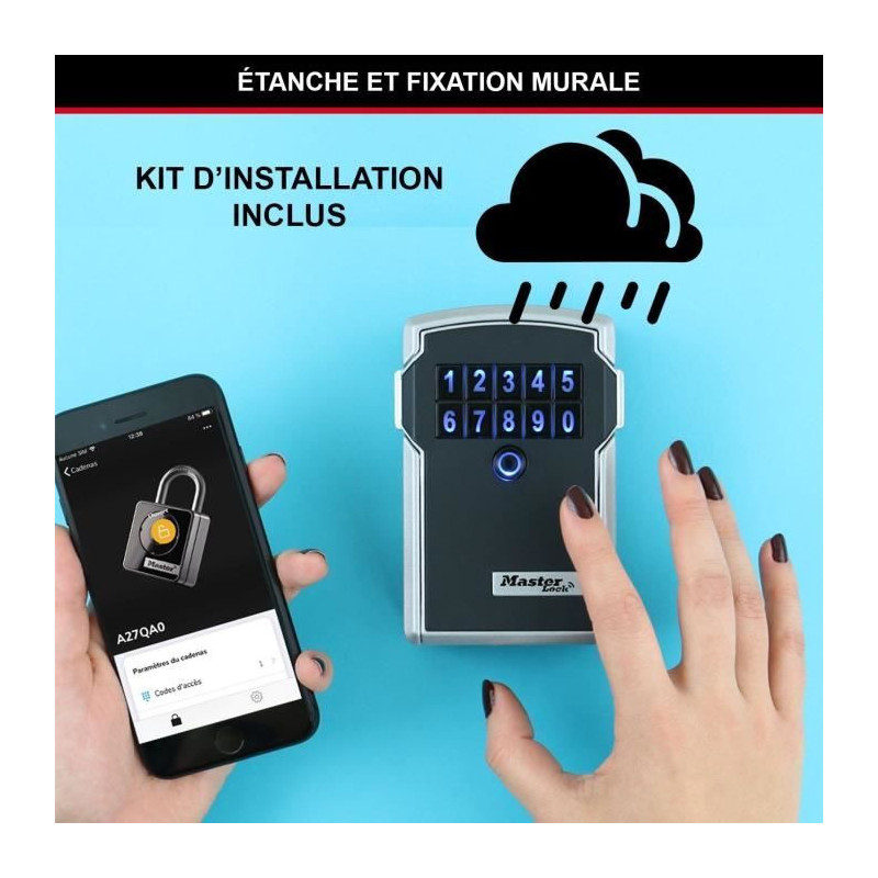 MASTER LOCK Secure Bluetooth Keybox - L Format - Connected Keybox
