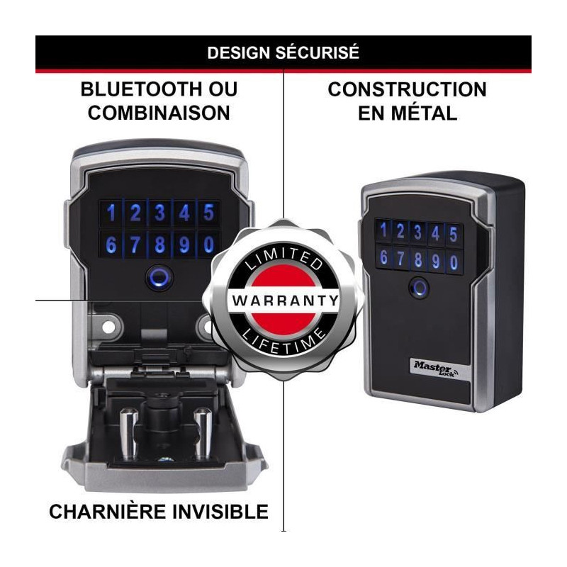 MASTER LOCK Secure Bluetooth Keybox - L Format - Connected Keybox