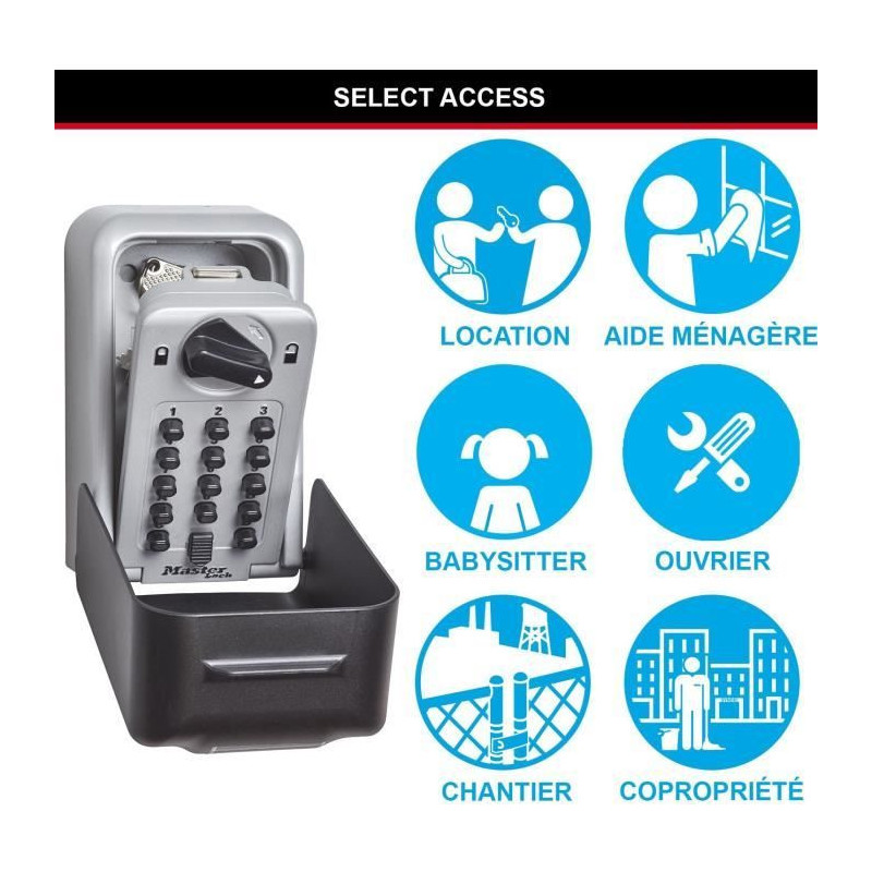 Master Lock Certified Secure Key Box - XL Format - Key Box - Professio