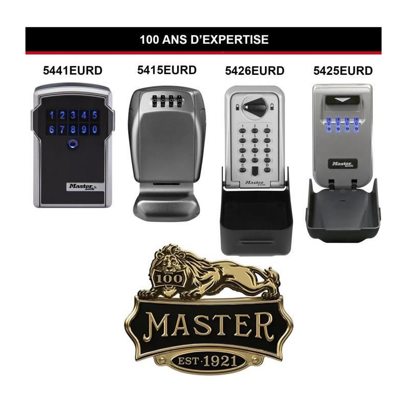Master Lock Certified Secure Key Box - XL Format - Key Box - Professio