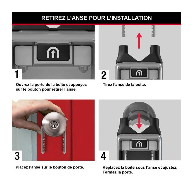 Master Lock 5420EURD Box with retractable handle