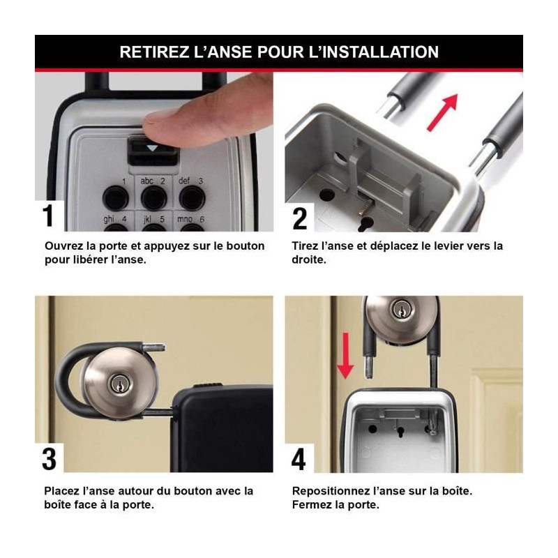 Master Lock Secure Key Box - Pushing buttons
