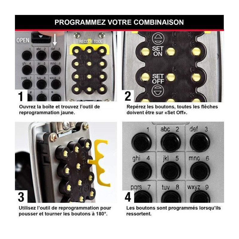Master Lock Secure Key Box - Pushing buttons