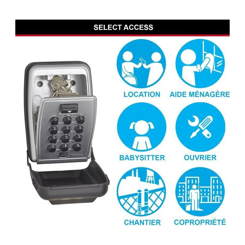 Key box Sensive Mural Masterlock 5423eurd - Pushing buttons - Select A