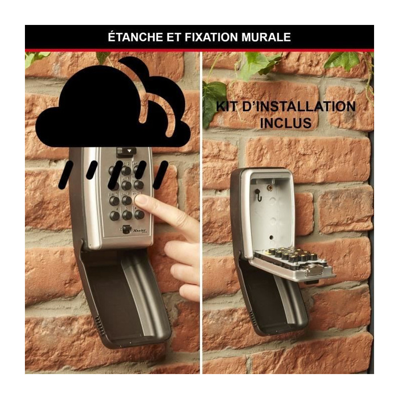 Key box Sensive Mural Masterlock 5423eurd - Pushing buttons - Select A