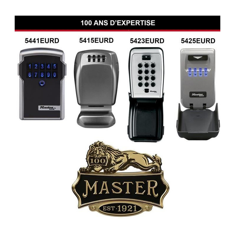 Key box Sensive Mural Masterlock 5423eurd - Pushing buttons - Select A