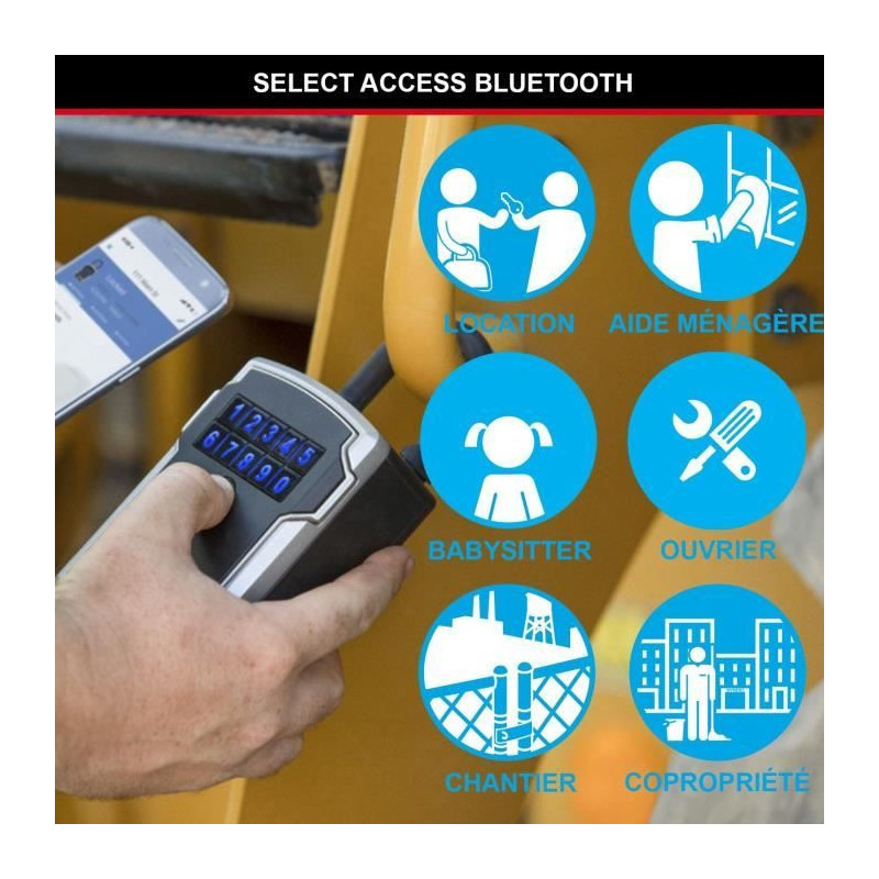 Master Lock Connected Key Box - Bluetooth or Combination - A Anse