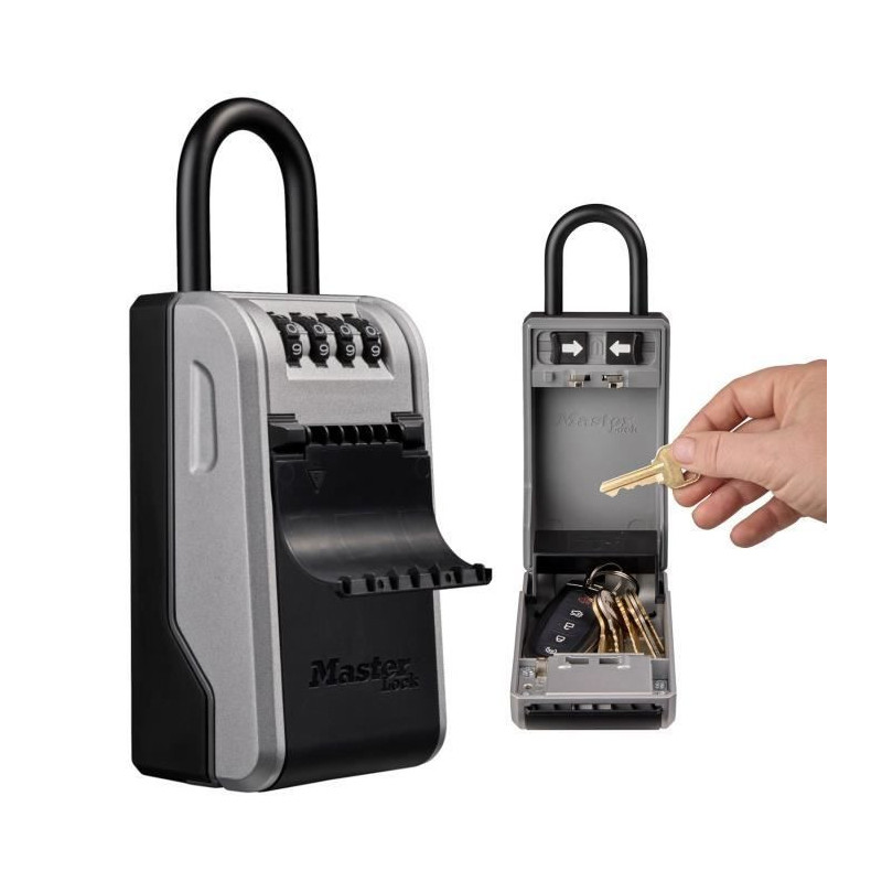 MASTER LOCK - Exterior key box with flexible handle - New design - Lar