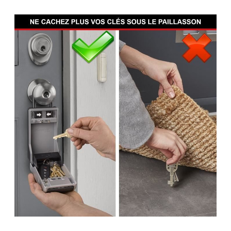 MASTER LOCK - Exterior key box with flexible handle - New design - Lar