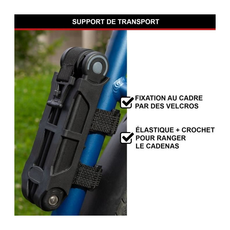 Folding Bike Lock - MASTER LOCK - 8335EURDPRO - Hardened Steel, 4 Keys