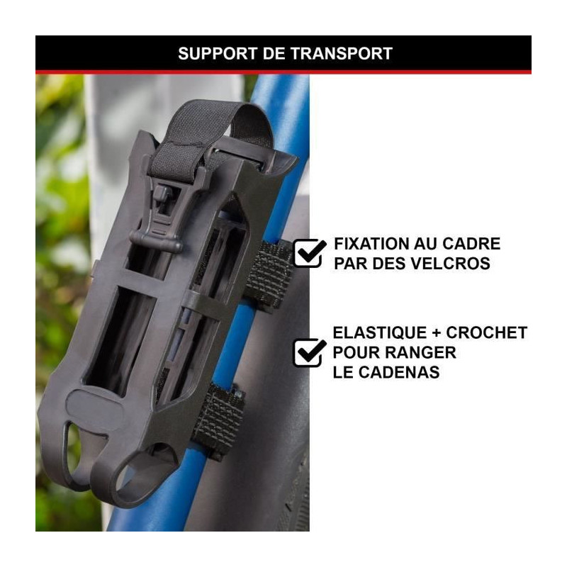 Combination Bike Lock - MASTER LOCK - 8336EURDPRO - Hardened Steel, Pr