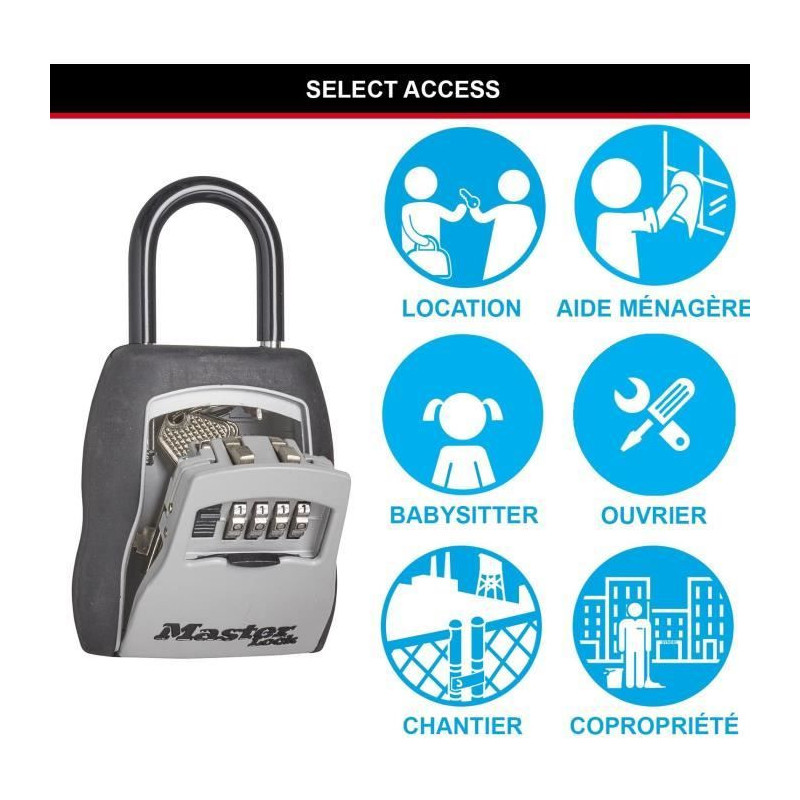 MASTERLOCK Select Access Key Storage with Programmable Combination + H