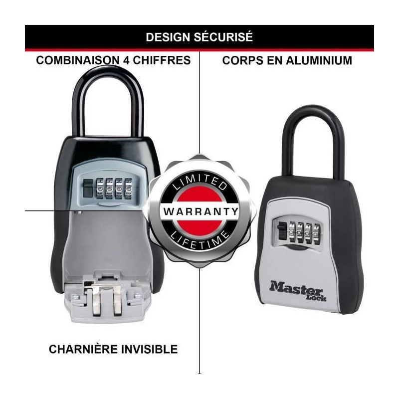 MASTERLOCK Select Access Key Storage with Programmable Combination + H