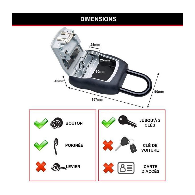 MASTERLOCK Select Access Key Storage with Programmable Combination + H