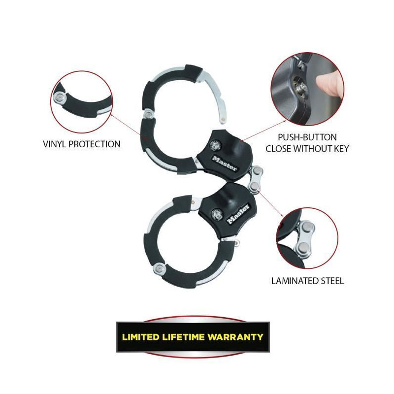 MASTER LOCK Anti-theft handcuffs - 1 link