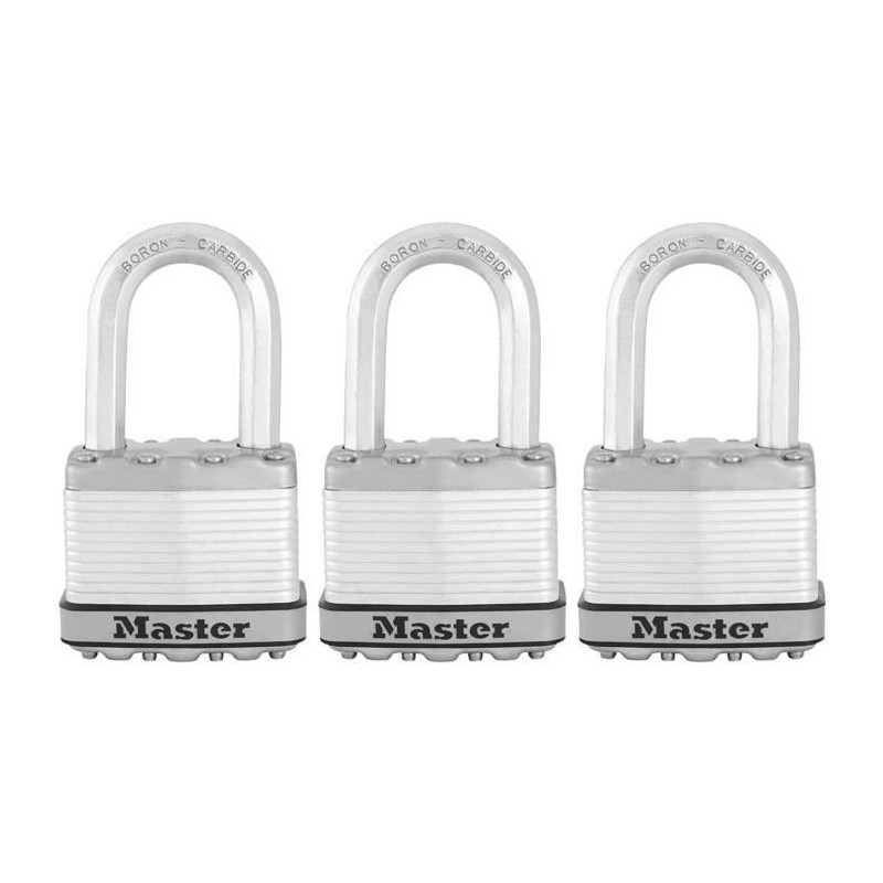 High Security Padlock - MASTER LOCK - M115EURTRILF - Keyed - Coated La