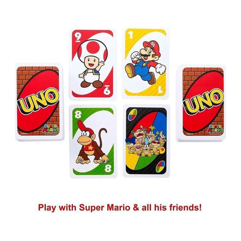 Uno - Uno Super Mario Bros - Card Game - Ages 7