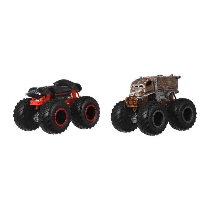 Hot Wheels - Set of 2 Monster Truck Double Demolition vehicles - Small