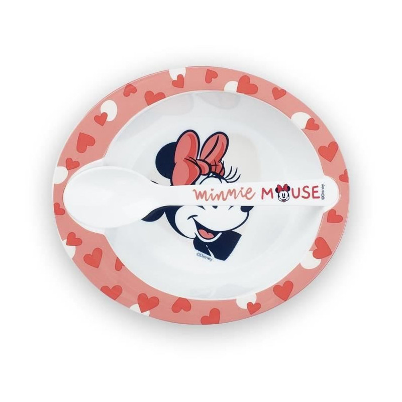 MINNIE MICROWAVE MEAL SET BOWL + SPOON
