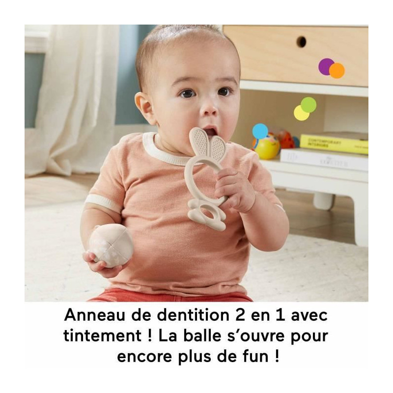 Fisher-Price - Senses Awaken - Box of 4 sensory toys for babies - Fish