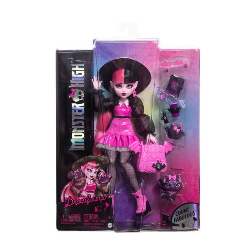 Monster High Draculaura Doll with Pet and Accessories HRP64