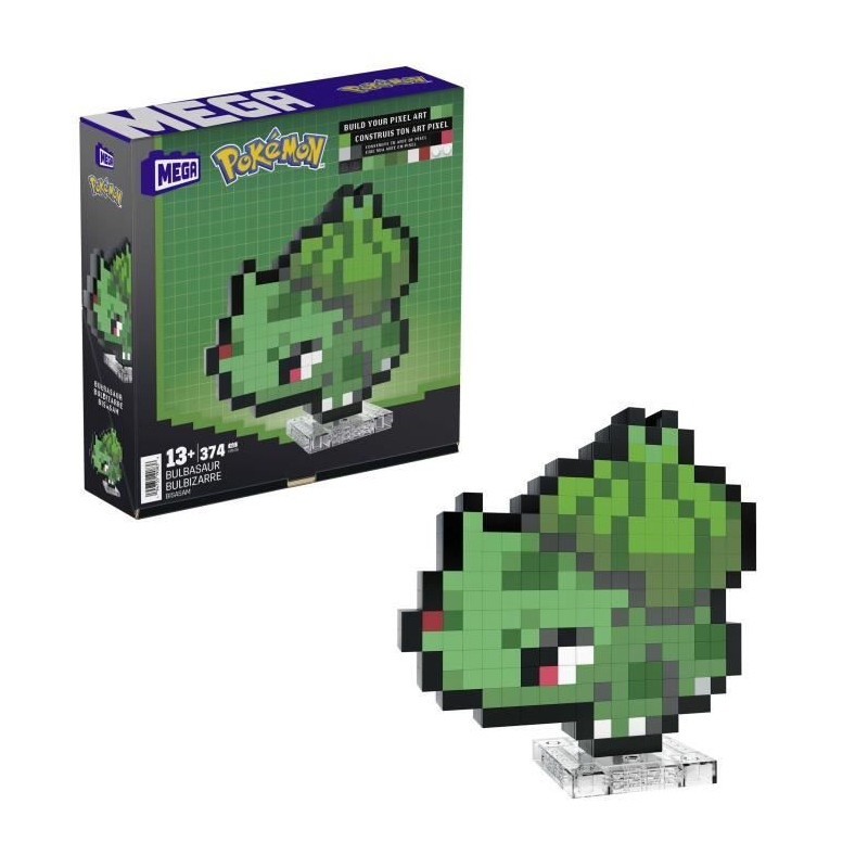 MEGA-Pokémon-Bulbizarre-Retro Building Set 374 pieces - MEGA Pokémon