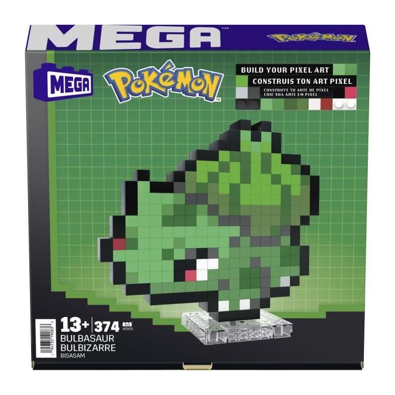 MEGA-Pokémon-Bulbizarre-Retro Building Set 374 pieces - MEGA Pokémon