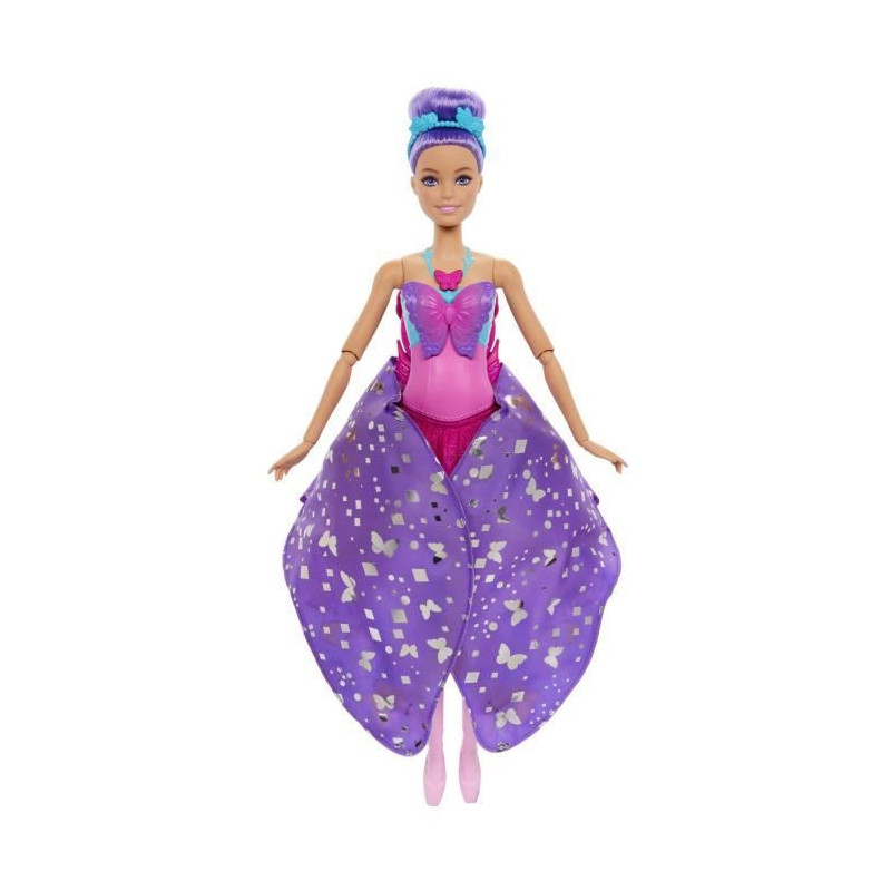 Barbie-From Dancer to Butterfly-2 in 1 Transformation Doll HXJ10