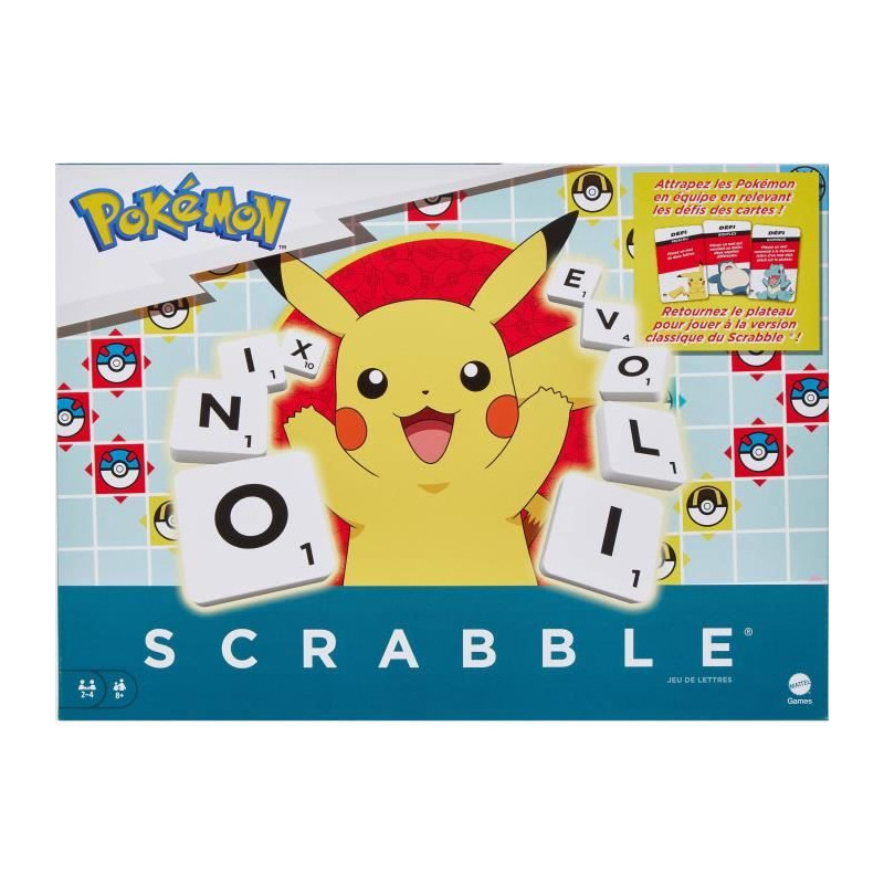 Pokémon Scrabble - Family Board Game with 2 Game Modes HXT27