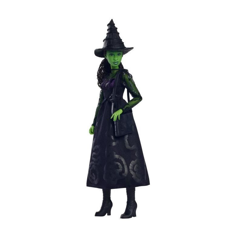 Mattel-Wicked-Elphaba Doll with Removable Accessories and Clothing - W