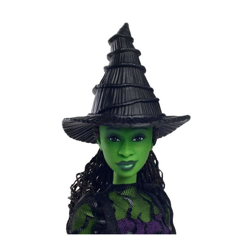 Mattel-Wicked-Elphaba Doll with Removable Accessories and Clothing - W
