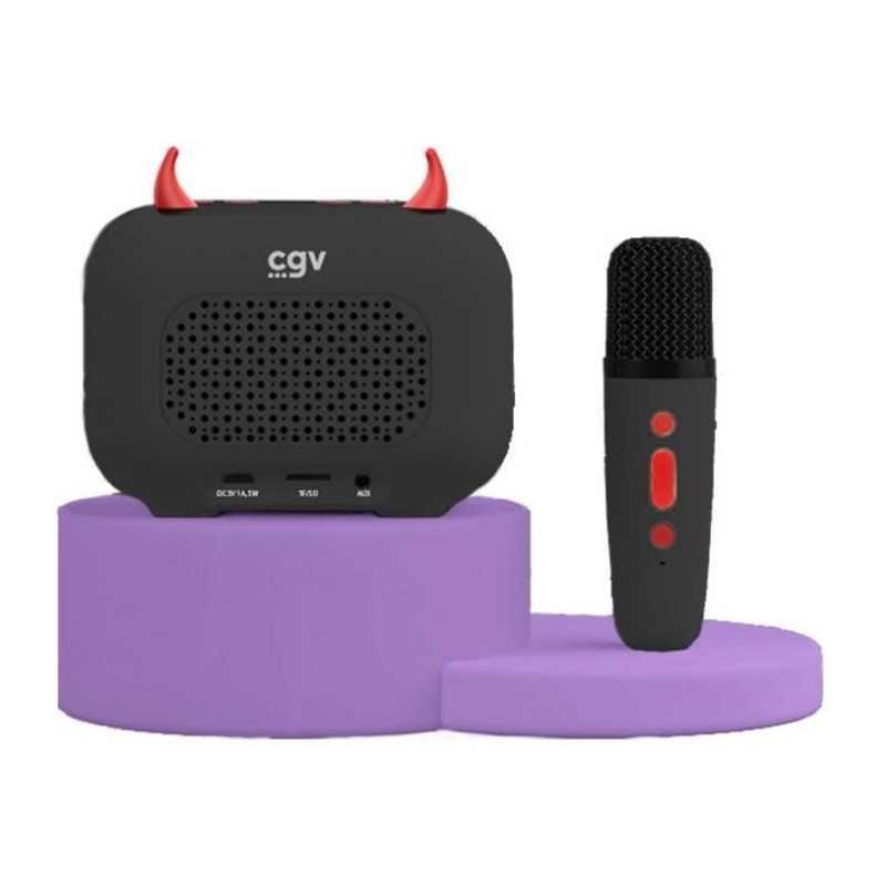Karaoke kit / Bluetooth speaker and wireless microphone - CGV - DIABLO