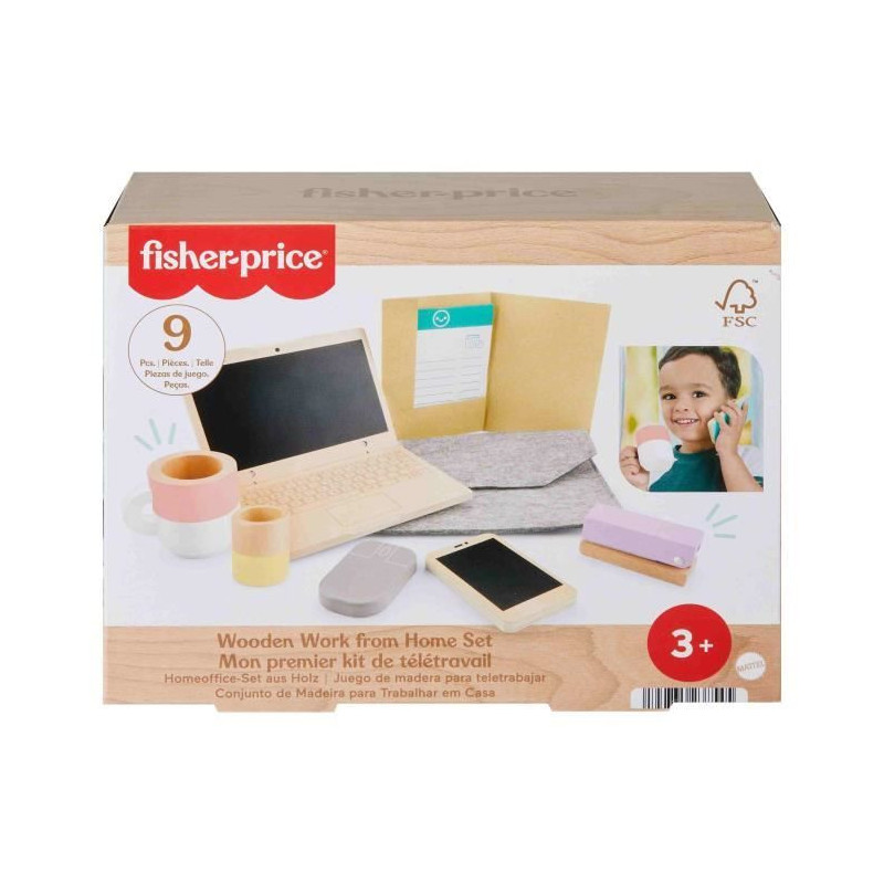FISHER-PRICE Wooden telework set - HXV11