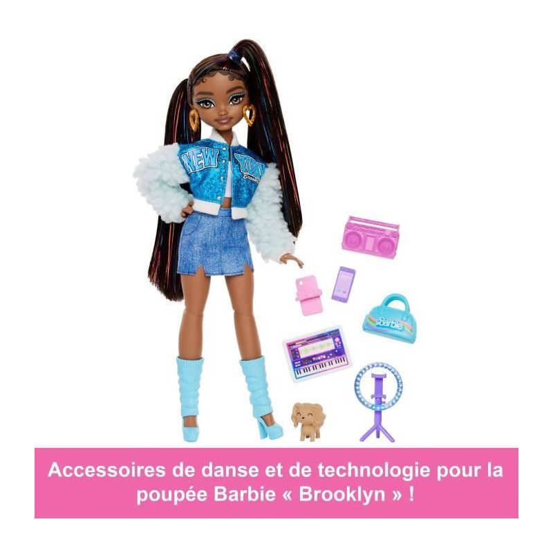 BARBIE Dream Team "Brooklyn" - Doll and 8 accessories - Barbie - HYC22