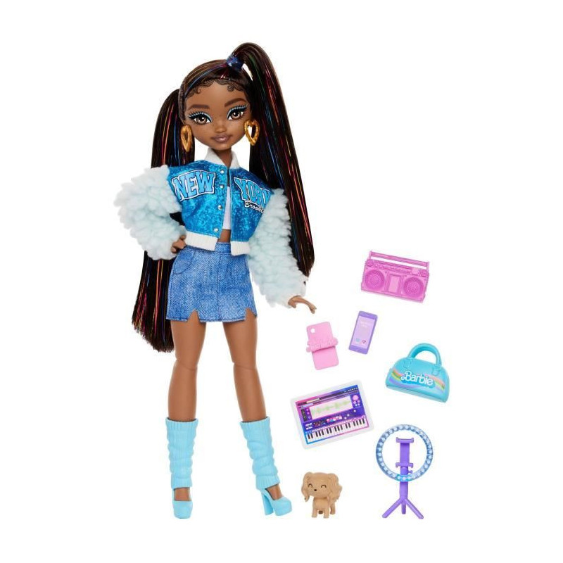 BARBIE Dream Team "Brooklyn" - Doll and 8 accessories - Barbie - HYC22