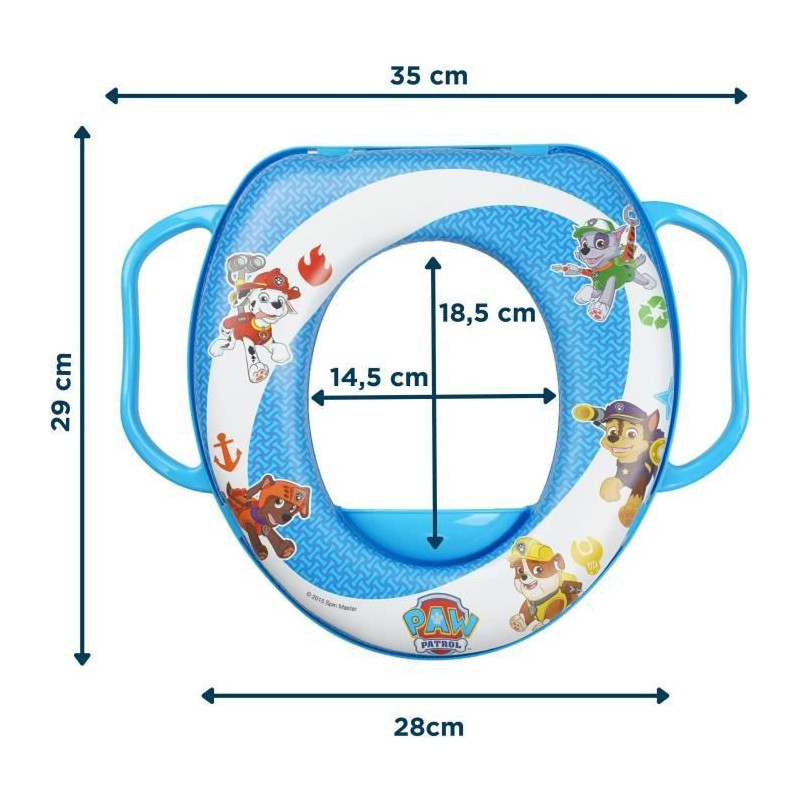 COMFORT TOILET REDUCER WITH HANDLES PAW PATROL