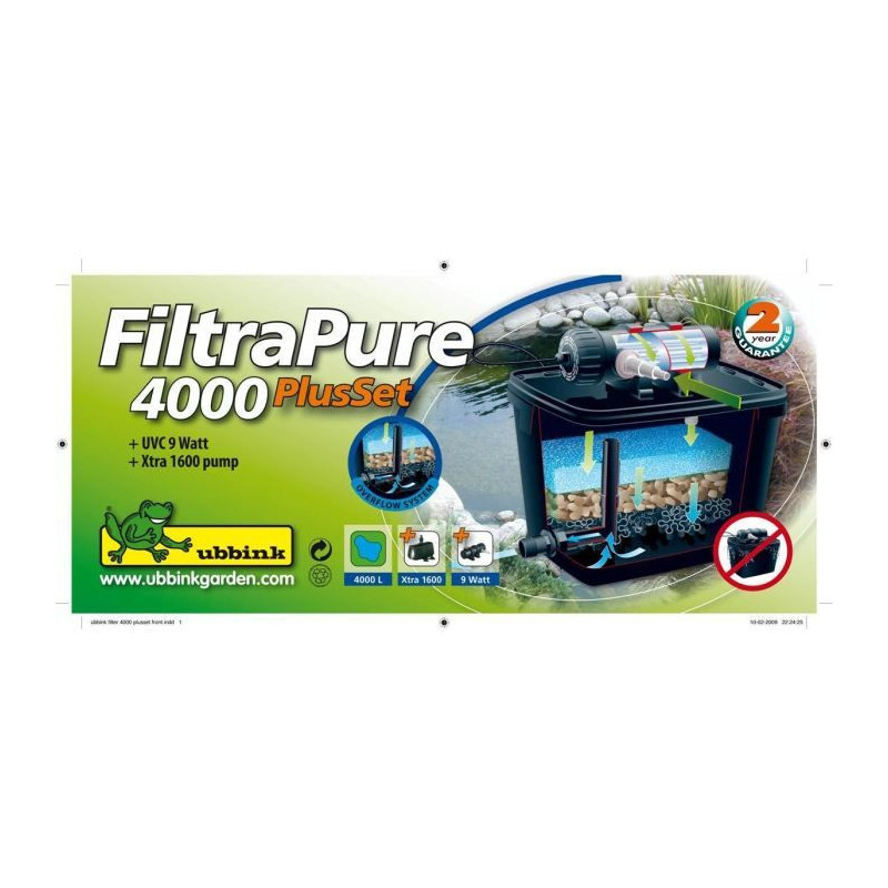 Pond filtration kit 4000l - FiltraPure 4000
