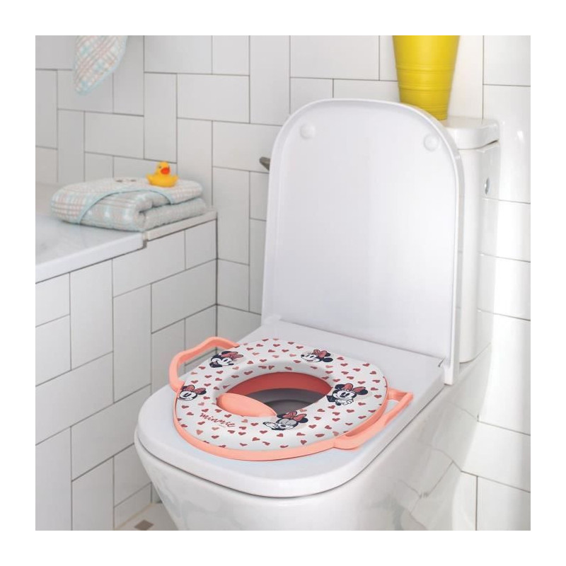 COMFORT TOILET REDUCER WITH MINNIE HANDLES