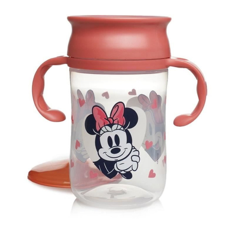 360 DEGREE TRAINING CUP - 360 training cup with lid MINNIE
