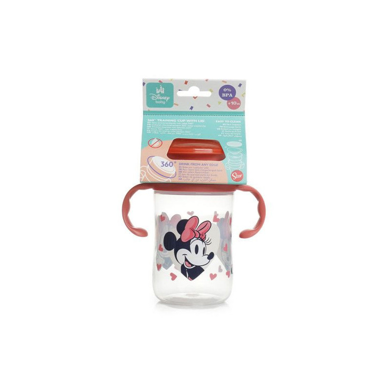 360 DEGREE TRAINING CUP - 360 training cup with lid MINNIE