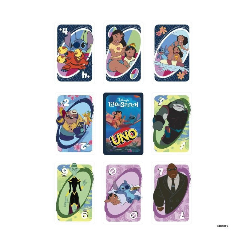Mattel Games - Disney UNO Lilo and Stitch - Card Game for Kids and Fam