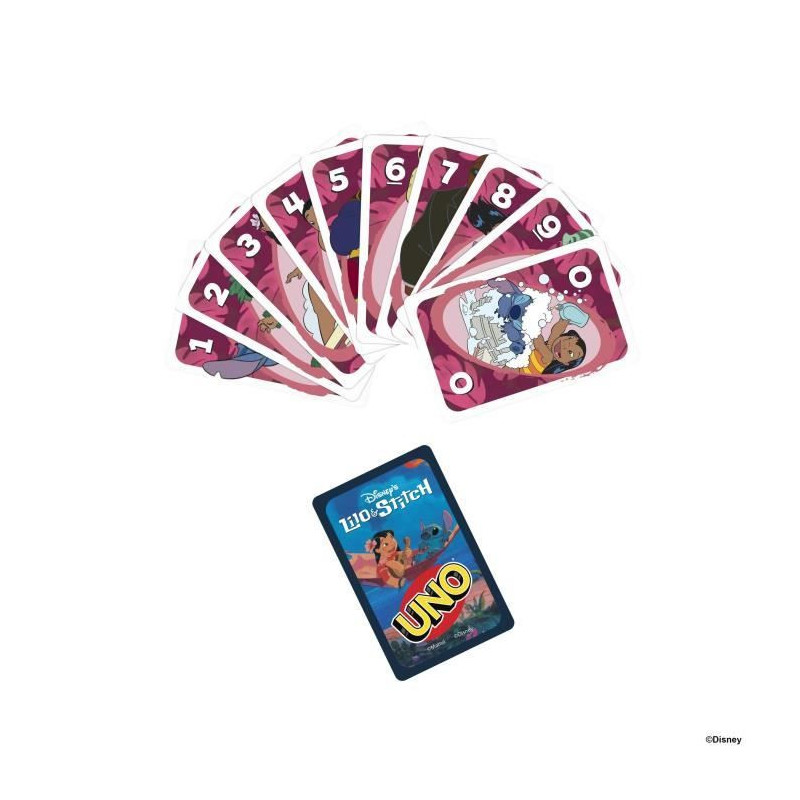 Mattel Games - Disney UNO Lilo and Stitch - Card Game for Kids and Fam
