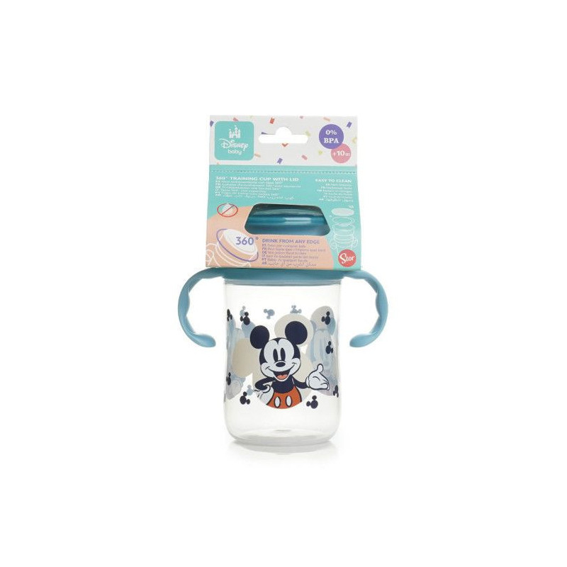 360 DEGREE TRAINING CUP - 360 training cup with lid MICKEY